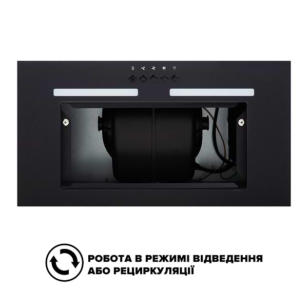 Фото - Вытяжка встраиваемая Interline LINE BL A/60 GL/PB