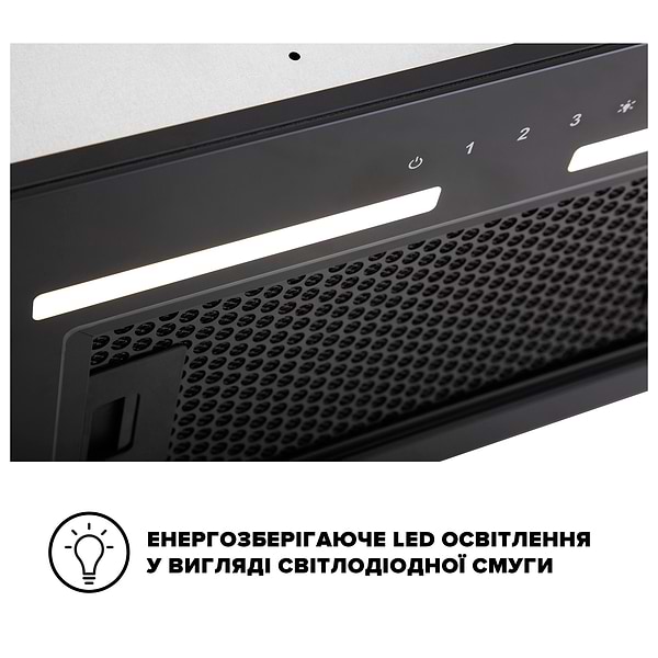 Фото - Витяжка вбудована Interline SWAY BL A/60 GL/S