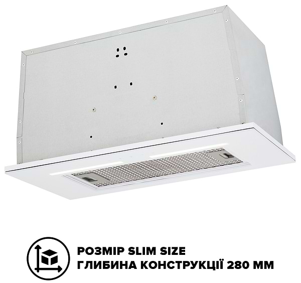 Фото - Вытяжка встраиваемая Interline SWAY WH A/60 GL/S