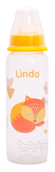 Пляшка для годування Lindo 250 мл жовтий (Li 143 жел)