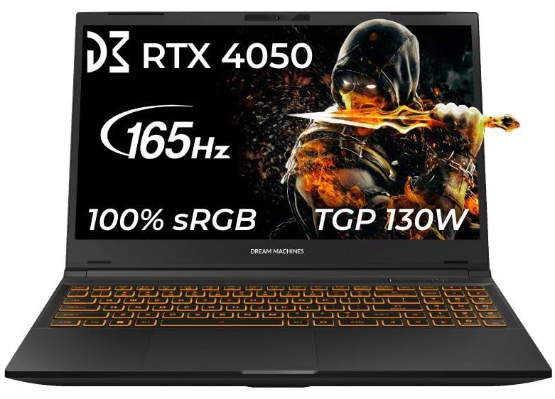 Ноутбук ігровий Dream Machines CI7-13620H (RG4050-15UA66) Black - Фото 1