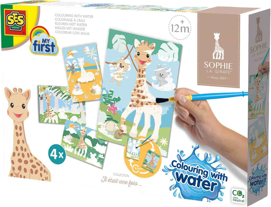 Набір для малювання Ses Creative My first – ВОДНІ МАЛЮНКИ ЖИРАФУ СОФІ (14490S)