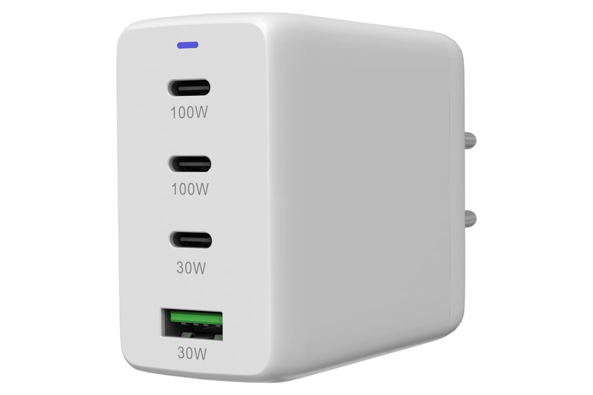 Мережевий зарядний пристрій Canyon CU100ACC GaN 100W 3xPD 1xQC EU White (CNS-CUW100ACC) - Фото 1