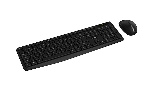 Фото - Клавіатура + миша бездротова Canyon SET-W01 Black (CNE-HSETW01)