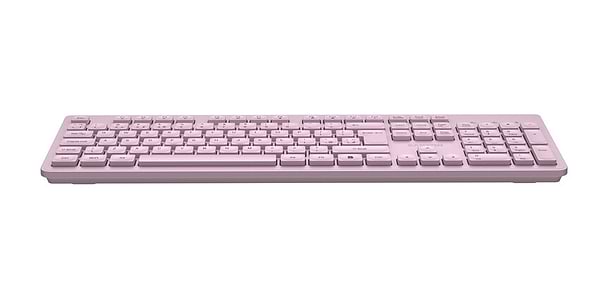 Фото - Клавіатура бездротова Canyon HKB-W01 Wireless Silent EN/UA Pink (CNS-HKBW01P)