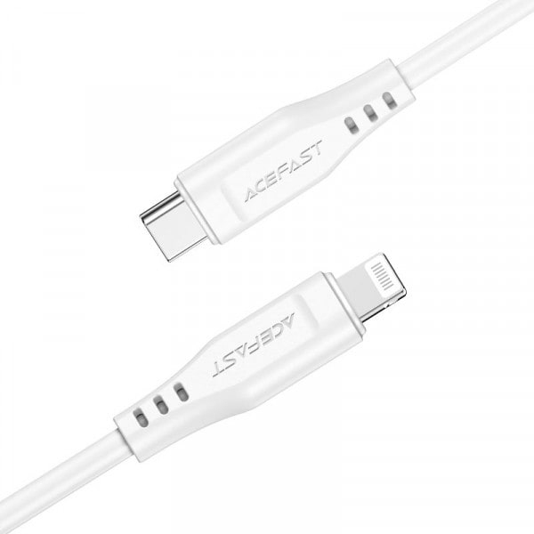 Фото - Кабель синхронизации данных AceFast USB 2.0 USB-C to Lightning, 1,2 м, 3.0A, TPE C3-01 White (6974316280811)