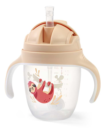 Поїльник-непроливайка дитячий BabyOno 240 мл Лінивець (1464/04)