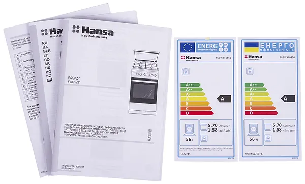 Фото - Плита газовая Hansa FCGW510550