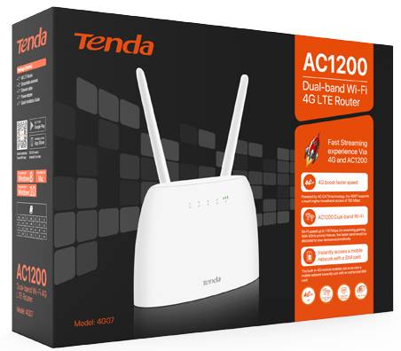 Фото - Маршрутизатор інтернет WiFi5 Tenda 4G07