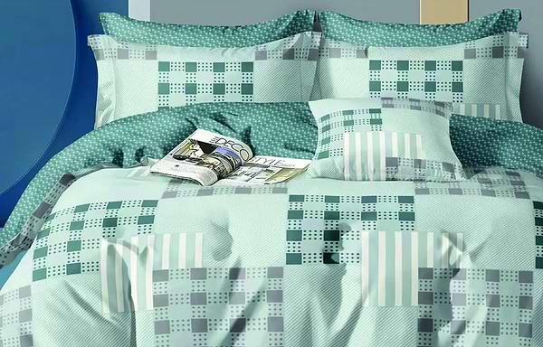 Фото - Комплект постільної білизни Versailles Зелена геометрія (VS-BM1.5-104)