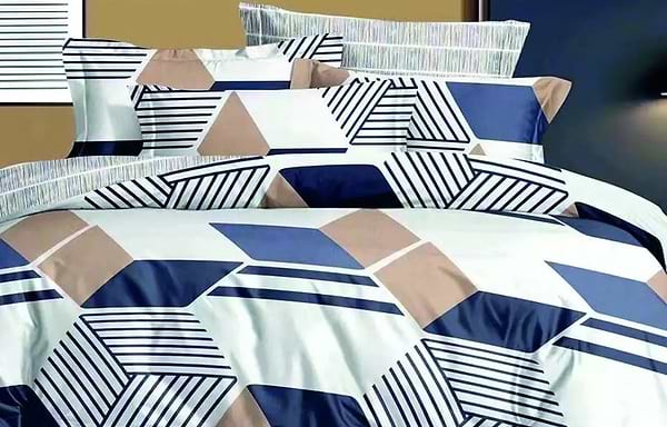 Фото - Комплект постільної білизни Versailles Синя геометрія (VS-BM1.5-105)