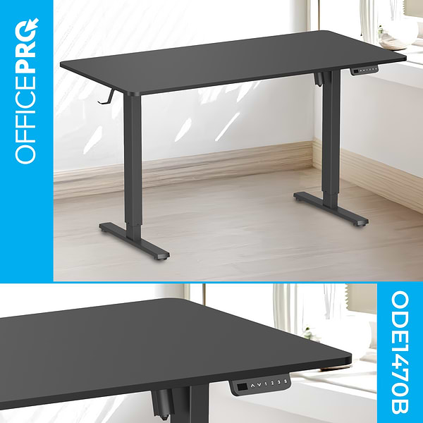 Фото - Стіл комп'ютерний OfficePro ODE1470B Black