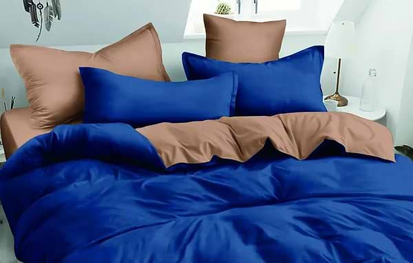 Фото - Комплект постільної білизни Versailles Синьо-кремовий (VS-BM2.5-210)