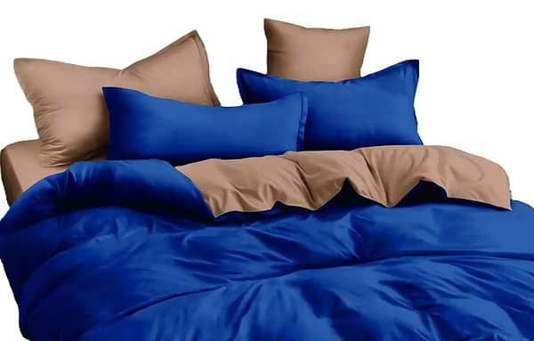 Фото - Комплект постільної білизни Versailles Синьо-кремовий (VS-BM2.5-210)