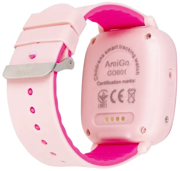 Фото - Микроповреждение - Детские часы AmiGo GO001 Swimming Camera+LED Pink
