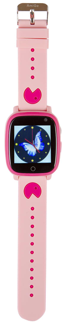 Фото - Микроповреждение - Детские часы AmiGo GO001 Swimming Camera+LED Pink