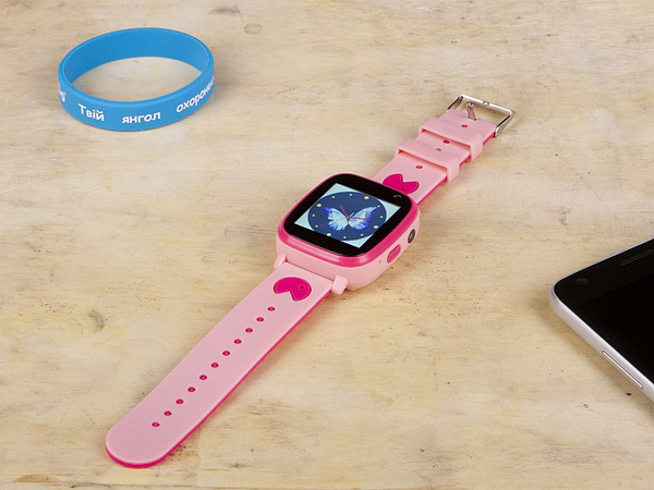 Фото - Микроповреждение - Детские часы AmiGo GO001 Swimming Camera+LED Pink
