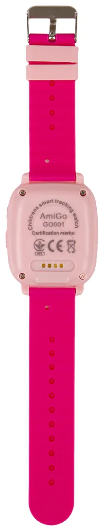 Фото - Микроповреждение - Детские часы AmiGo GO001 Swimming Camera+LED Pink