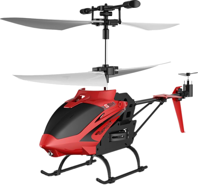 Радиоуправляемый вертолёт Syma 2.4 ГГц 23 см со светом, барометром (S5H_red)