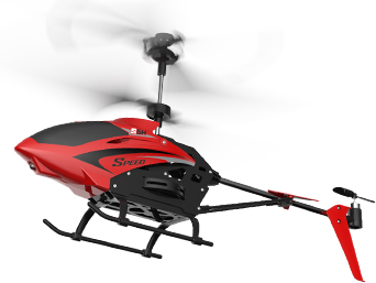 Фото - Радіокерований вертоліт Syma 2.4 ГГц 23 см зі світлом, барометром (S5H_red)