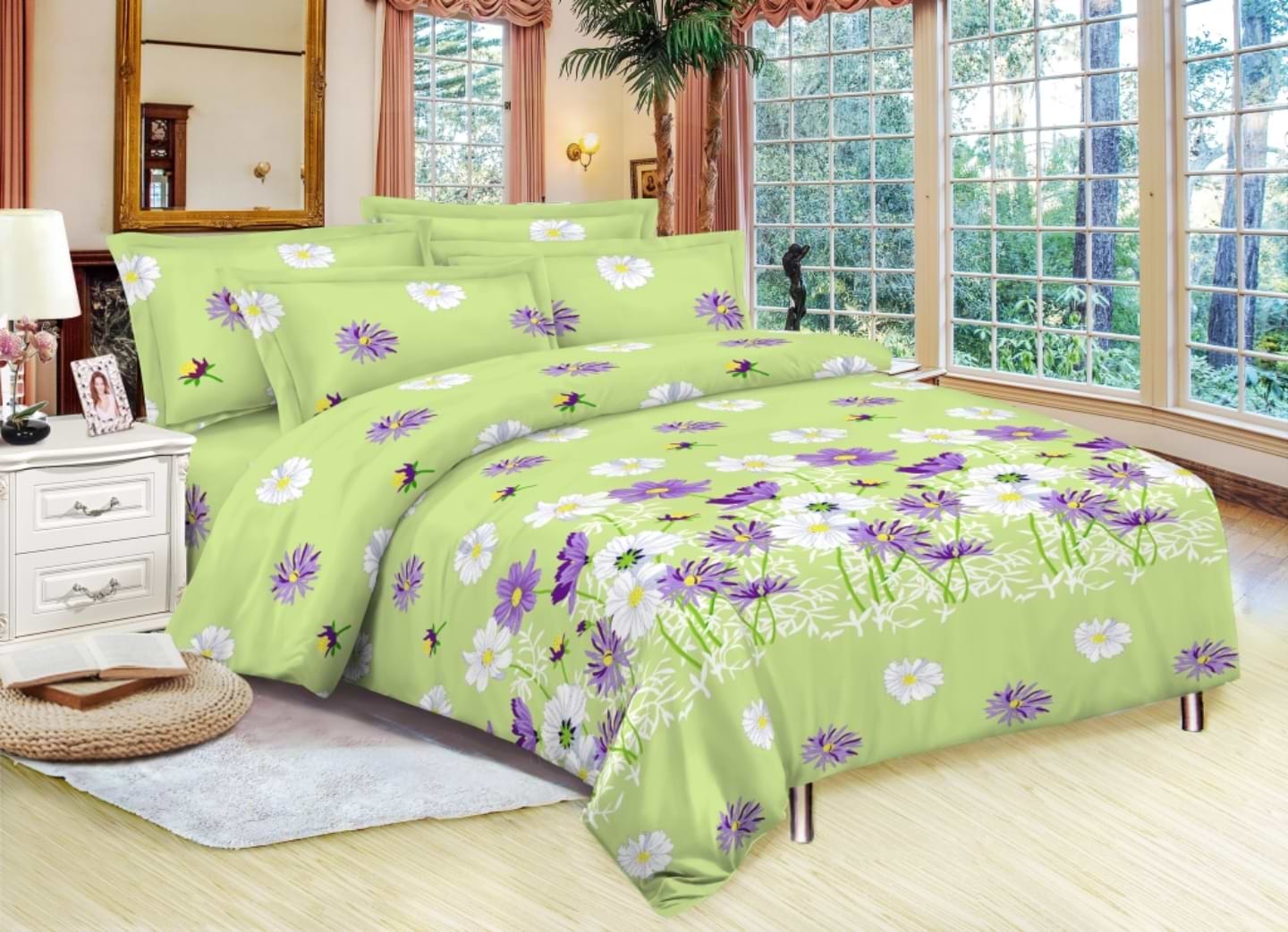 Комплект постільної білизни Zastelli 11616 жатка 2х145х210 Зелений (13568)