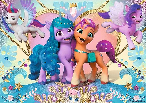 Фото - Пазлы (5-7 лет) Trefl Глитерные - "Подружки" / Сказочные коньки (100 элем.) (14831)