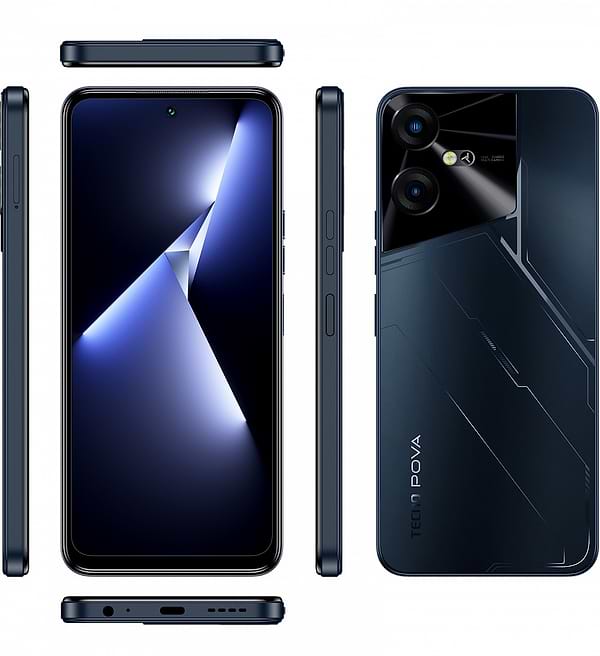 Фото - Смартфон Tecno Pova-5 8/128GB Mecha Black (LH7n)