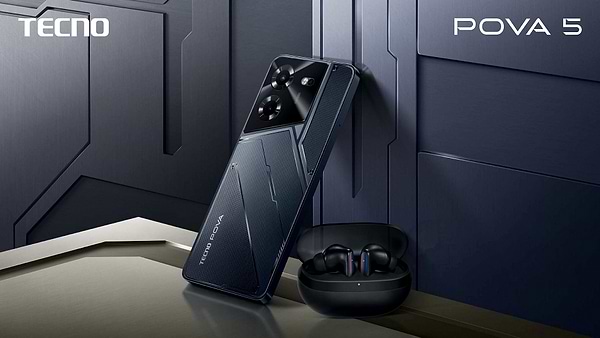 Фото - Смартфон Tecno Pova-5 8/128GB Mecha Black (LH7n)