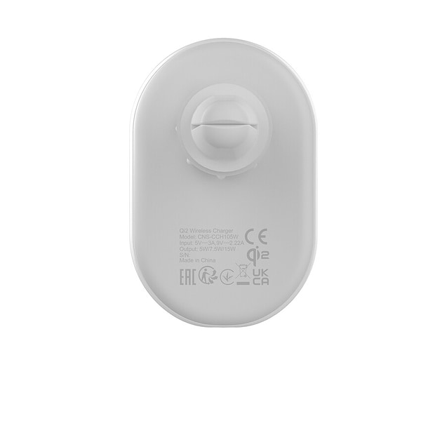 Фото - Автотримач з бездротовою зарядкою Canyon OnGrip 105 15W Qi2 Wireless White (CNS-CCH105W)