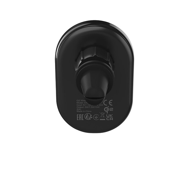 Фото - Автотримач з бездротовою зарядкою Canyon OnGrip 105 15W Qi2 Wireless Black (CNS-CCH105B)