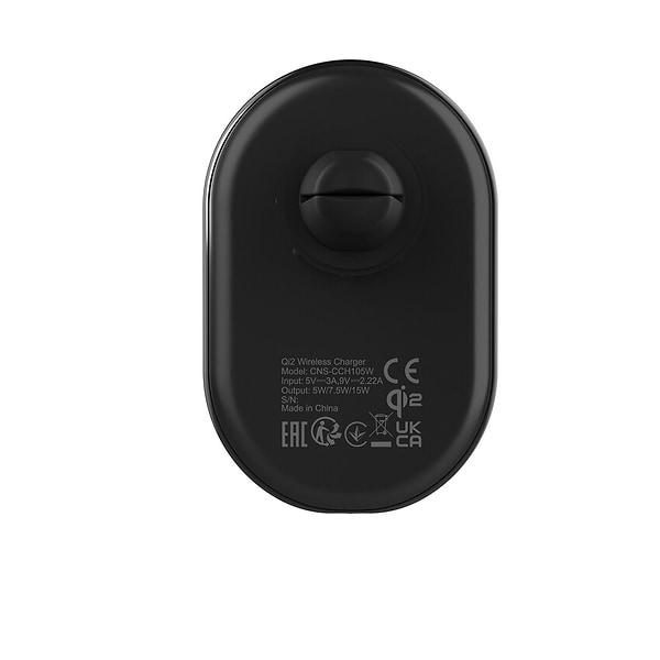 Фото - Автотримач з бездротовою зарядкою Canyon OnGrip 105 15W Qi2 Wireless Black (CNS-CCH105B)