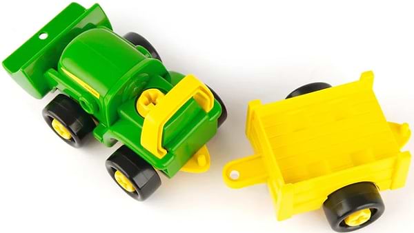Фото - Пластиковий конструктор John Deere Kids Трактор із ковшем і причепом (47209)