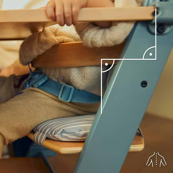 Фото - Стільчик для годування класичний Kinderkraft Enock Nordic Breeze (KHENOC00NOR0000)