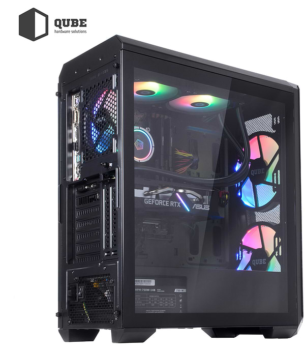 Фото - Системний блок QUBE QB i5 13600KF RTX 3060 12GB W1 32102Win (i513600KFRTX306012GBW132102Win)