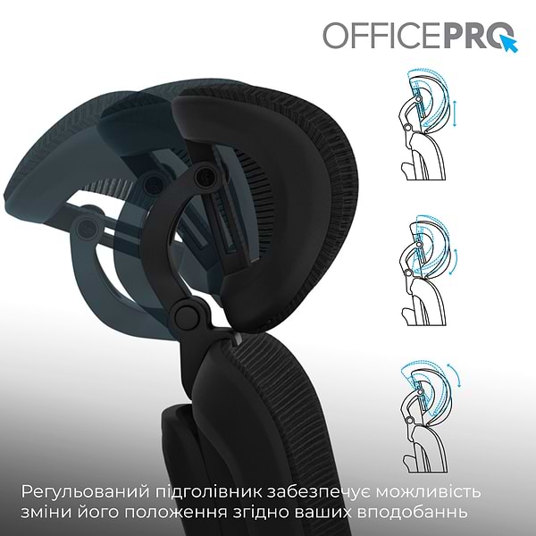 Фото - Крісло офісне OfficePro Skyline (OC580-B-B-B) Black