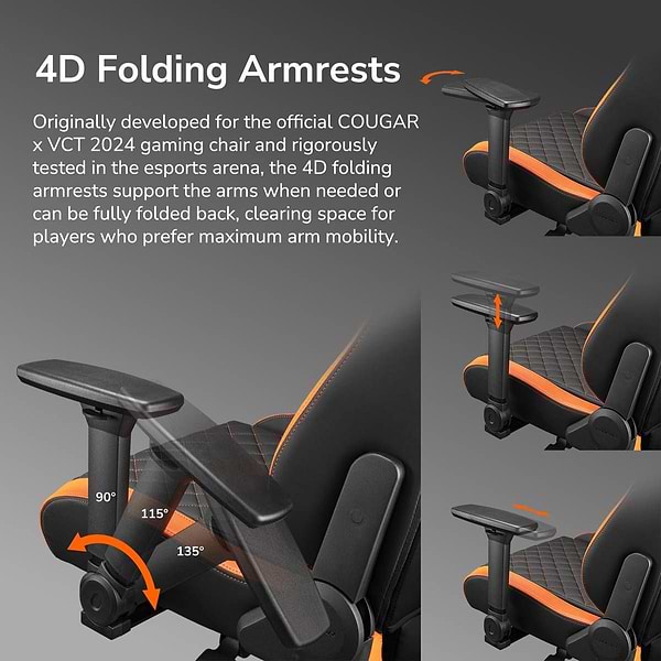 Фото - Крісло для геймерів Cougar DEFENSOR GOLD