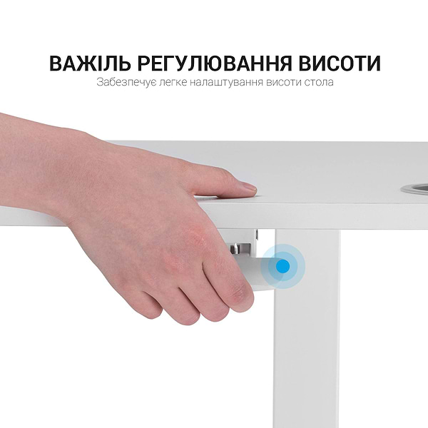Фото - Уценка - Стол компьютерный OfficePro ODM380W White