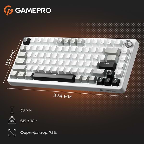 Фото - Клавиатура проводная игровая GamePro Genesis Silverlight  (MK126)