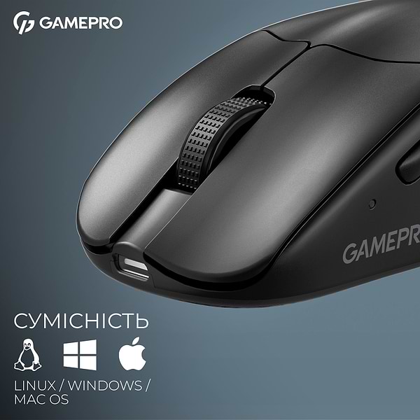 Фото - Миша бездротова ігрова GamePro Asgard Surt Wireless Black (GM017B)