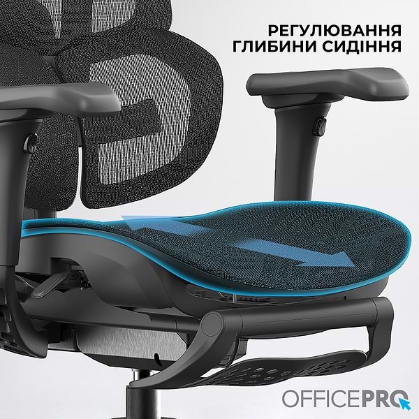 Фото - Кресло офисное OfficePro Elite Black (OC950B)