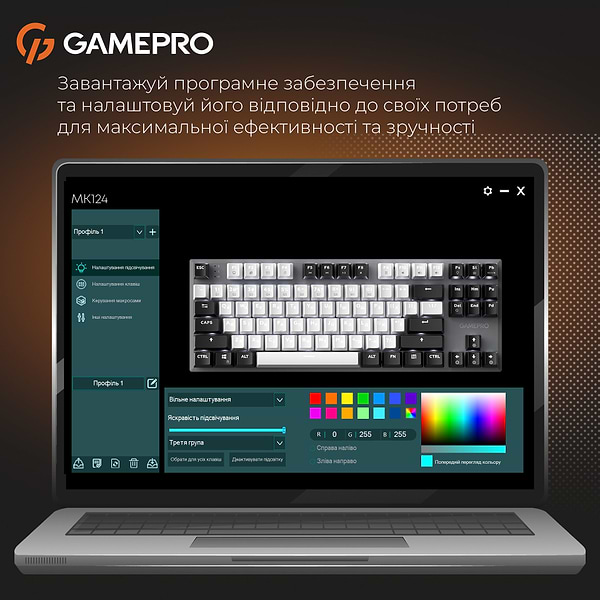 Фото - Клавіатура дротова GamePro Genesis Joker Outemu Red Swithes USB Gray (MK124G)