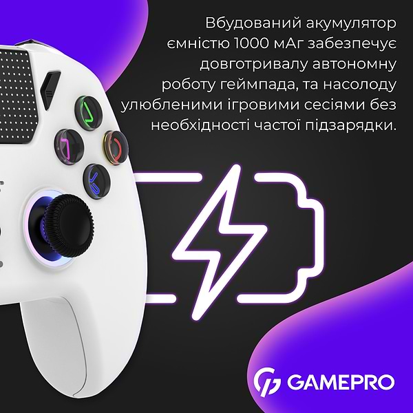 Фото - Геймпад GamePro GPS20W White