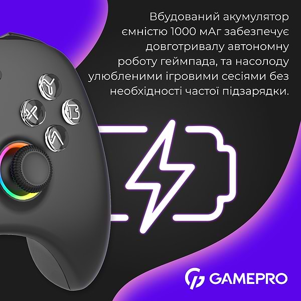 Фото - Геймпад GamePro GPX13BDOC BT Black
