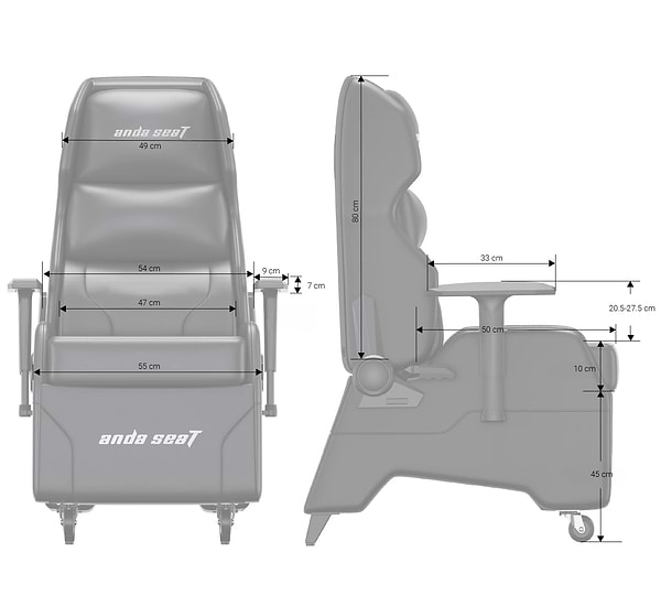 Фото - Кресло для геймеров Anda Seat X3 Gaming Sofa Black PVC (AD-W-SF03-04-B-PV)