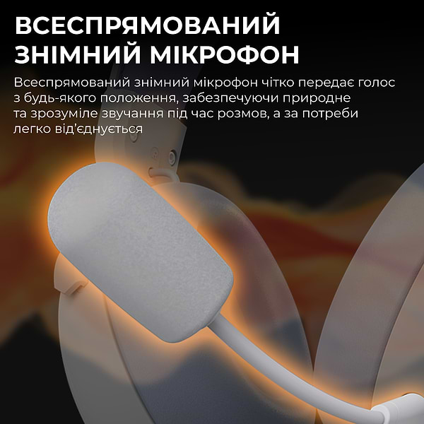 Фото - Гарнітура бездротова ігрова Ajazz AHM08 MAX 3-Mode White (AHM08-MAX-PWB)