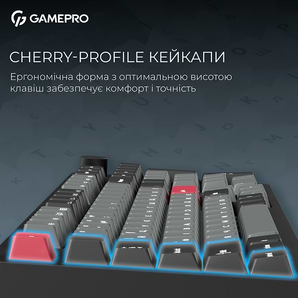 Фото - Клавиатура беспроводная игровая GamePro Asgard Drakkar Keychron Super Black (MK305BK)