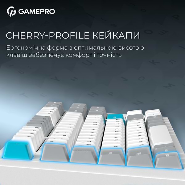 Фото - Клавиатура беспроводная игровая GamePro Asgard Ragnar Keychron Super White (MK285WH)