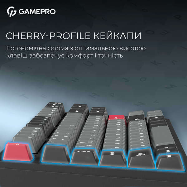 Фото - Клавіатура бездротова ігрова GamePro Asgard Ragnar Keychron Super Black (MK285BK)