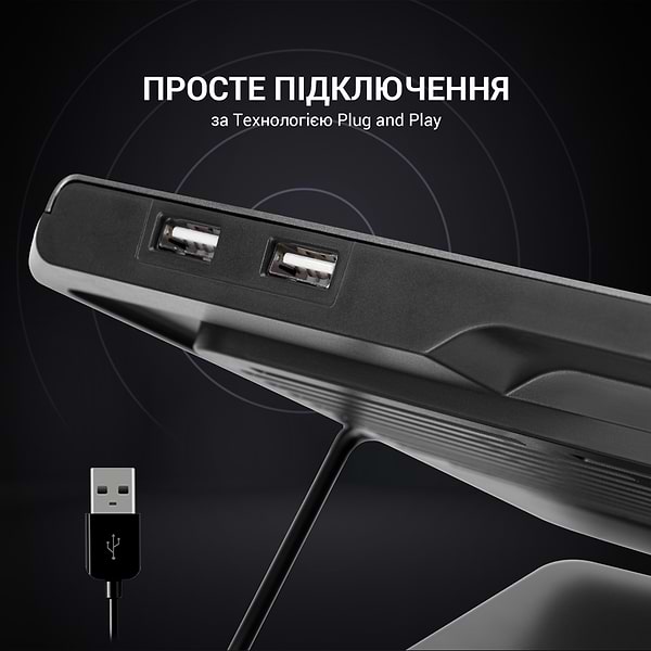 Фото - Підставка під ноутбук охолоджуюча GamePro CP1540 RGB