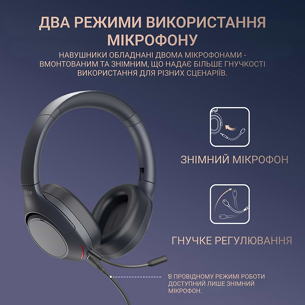 Фото - Гарнітура бездротова Fifine X3 Wireless Black